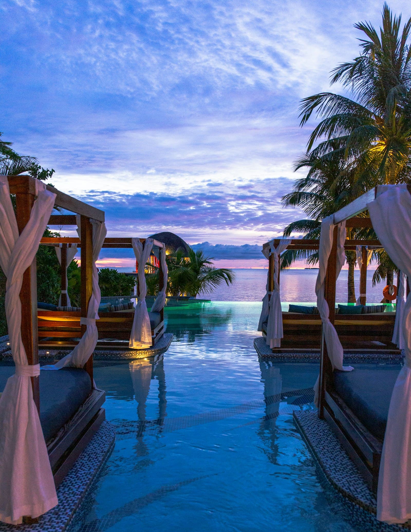 The saltwater pool